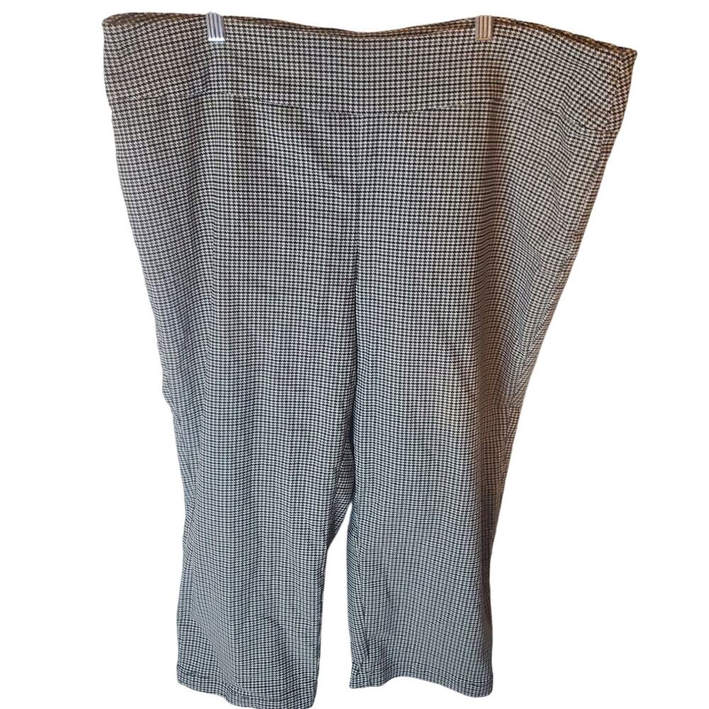 Zac & Rachel Woman 20W Houndstooth Pull On Slacks